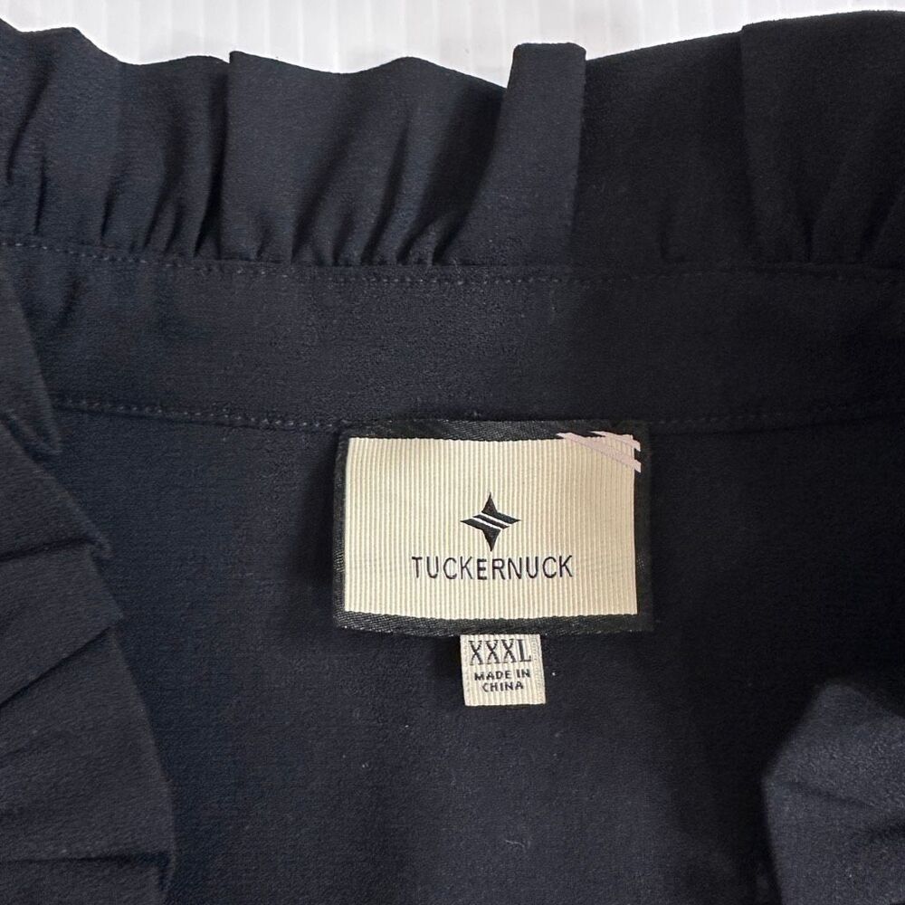 Tuckernuck Navy Crepe Palmerston Tiered Shift Dress Tuckernuck XXXL Preppy Chic - Picture 10 of 13